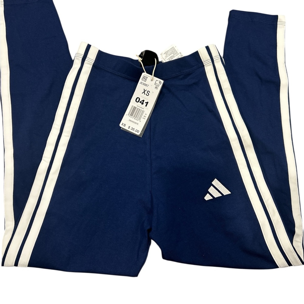 Adidas Tiro Track Pants Navy White XS Joggers Sportswear Athletic Bottoms JE0067